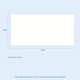 Nes Home Pvc Cladding Shower Panel 2400 X 1000 X 10mm Grey Galaxy - thumbnail 2