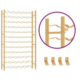 Vidaxl Wine Rack For 72 Bottles Gold Metal - thumbnail 6