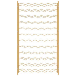 Vidaxl Wine Rack For 72 Bottles Gold Metal - thumbnail 4