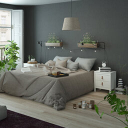 Furniture To Go Barcelona Bedside Table 2 Drawers In White - thumbnail 7