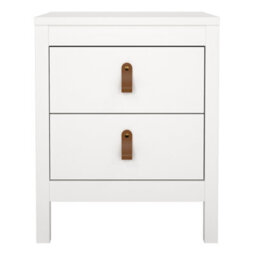 Furniture To Go Barcelona Bedside Table 2 Drawers In White - thumbnail 3