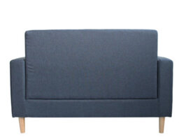 Mattress Guru Modern Smart Sofa In A Box, Compact 2 Seater Dark Grey Fabric Sofa With Wooden Legs And Hidden Storage Space - thumbnail 5