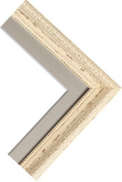 Frames By Post Shabby Chic Distressed Cream With Light Grey Mount For Image Size A3 - thumbnail 3