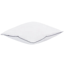 Wyld And Coco Japara Cotton Bed Pillow 50 X 60 Cm - High Profile With Satin Piping, White - thumbnail 3