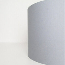CGC Lighting Cgc Luxury Grey Cotton & Silver Round Pendant Drum Lamp Shade - thumbnail 4