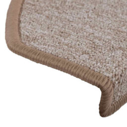 Berkfield Stair Mats 20 Pcs 65X24X4 Cm Light Brown Half Round Large - thumbnail 6
