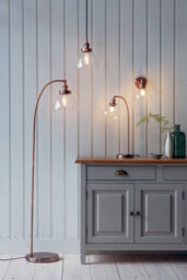 Anson Lighting Pampa Wall Light Finished In Aged Copper Plate And Clear Glass - thumbnail 7