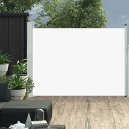 Berkfield Patio Retractable Side Awning 100X500 Cm Cream - thumbnail 1