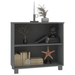 Berkfield Sideboard Dark Grey 85X35X80 Cm Solid Wood Pine - thumbnail 5