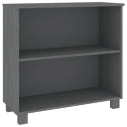 Berkfield Sideboard Dark Grey 85X35X80 Cm Solid Wood Pine - thumbnail 2