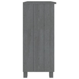 Berkfield Sideboard Dark Grey 85X35X80 Cm Solid Wood Pine - thumbnail 4