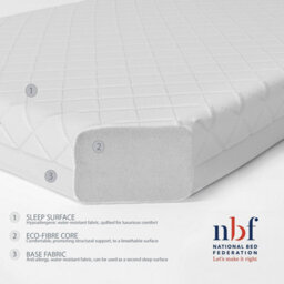 Starlight Beds Starlight Babies 10Cm Deep Eco-Comfort Cot Mattress With Removable Washable Cover - 70Cm X 140Cm - thumbnail 2