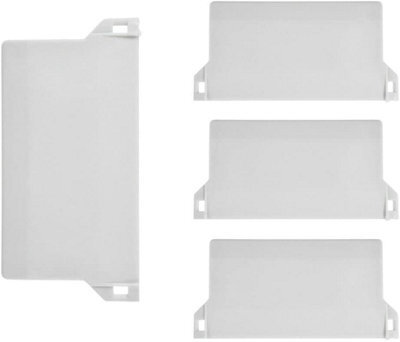 SISI UK Vertical Blind Weight & Bottom Stabilizing Blinds Slats Replacement White 89mm 3.5 Inch Spare Replacement Spare Bottom Weights X20 - image 1