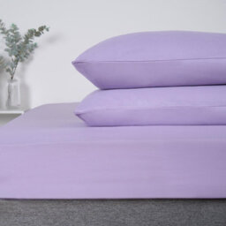 Ohs 2 X Pack Of Housewife Pair Pillowcases Set, Lilac -  50 X 75Cm