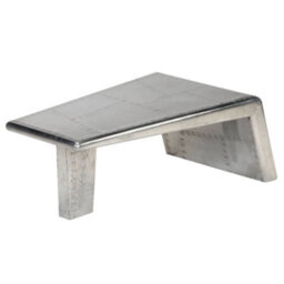 Berkfield Industrial Aviator Coffee Table Aluminium Vintage Aircraft Airman Style - thumbnail 2