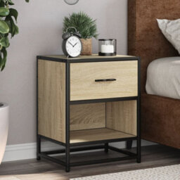 Berkfield Bedside Cabinet Sonoma Oak 40X31X50 Cm Engineered Wood - thumbnail 1
