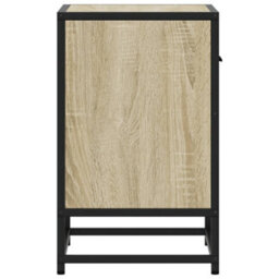 Berkfield Bedside Cabinet Sonoma Oak 40X31X50 Cm Engineered Wood - thumbnail 6