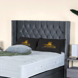 UKBEDFURNITURE Francesca Plush Steel End Opening Divan Ottoman Bed With 54 Inch Headboard - thumbnail 3