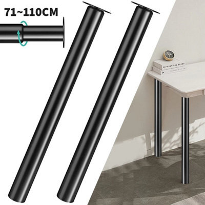 2Pcs- Adjustable Kitchen Worktop Desk Breakfast Bar Table Leg Support - image 1