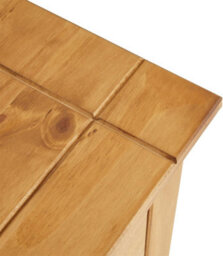 Mews Panama Country Sideboard 3 Door 3 Drawer Cabinet Solid Pine Light Fiesta Wax - thumbnail 7