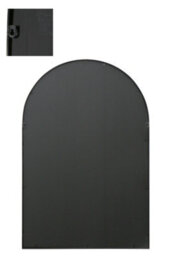 Mirroroutlet The Arcus Black Framed Arched Window Garden Mirror 120Cm X 80Cm - thumbnail 4