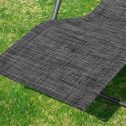 Sobuy Ogs47-Ms, Indoor Outdoor Garden Rocking Sun Lounger Recliner Relaxing Chair With Side Bag, Black,w145Xd57Xh82 - thumbnail 8