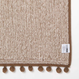 Homescapes Tufted Chocolate Brown 100% Cotton Bath Mat With Pom Pom Edges 50 X 80 Cm - thumbnail 5