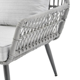Home Detail Santorini  Rope Garden Lounge Set, Grey - thumbnail 7