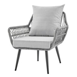 Home Detail Santorini  Rope Garden Lounge Set, Grey - thumbnail 4