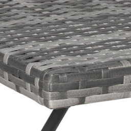 Evre Capri Folding Side Rattan Table Outdoor, Gardens, Camping Lightweight Wicker & Portable - Grey - thumbnail 4