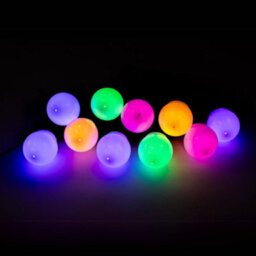 Party Festoon - Multi-Coloured, 20 Waterproof Led Festoon Lights Outdoor, Indoor Outdoor Globe String Lights - thumbnail 2