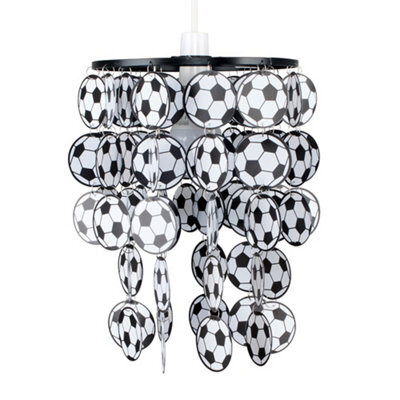 Valuelights Football Black Ceiling Shade And Bulb (D)23Cm - image 1
