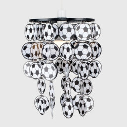 Valuelights Football Black Ceiling Shade And Bulb (D)23Cm - thumbnail 2