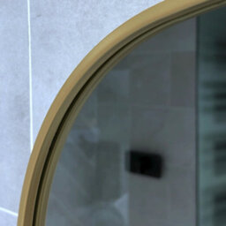 Jōbū Jobu Home - Gold 160X60Cm Arched Wall Mirror - Steel Frame For Bedrooms, Hallways & Dressing Areas - Yoko - thumbnail 4