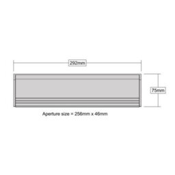 Stormguard Letterbox  Cover Draught Excluder - Metal - Gold With Cover - thumbnail 3