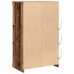 Berkfield Sideboard With Led Lights Old Wood 60,5X37X100 Cm - thumbnail 7