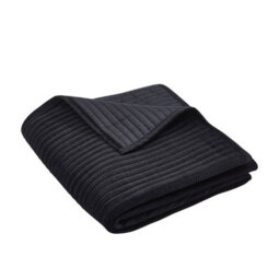 Catherine Lansfield Velvet Pinsonic Quilted 220X220Cm Bedspread Black - thumbnail 3