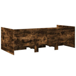 Berkfield Daybed With Drawers Without Mattress Smoked Oak 90X190 Cm Single - thumbnail 6