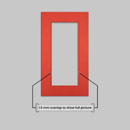 Ak Frames 16X9 Poppy Red Picture Mounts To Fit 12X5 Aperture Size - Mount Board Only (No Frame Included) - thumbnail 4
