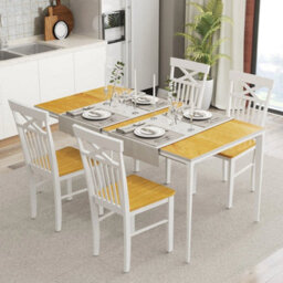 Wooden Dining Chairs Set Of 2 Farmhouse Style - thumbnail 5
