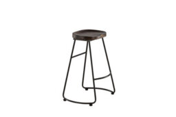 Ozark Bar Chair 2-Pack -Pine Barstool With Blacklegs-D41Xw48Xh74Cm,seat Height 74Cm - thumbnail 5