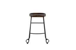 Ozark Bar Chair 2-Pack -Pine Barstool With Blacklegs-D41Xw48Xh74Cm,seat Height 74Cm - thumbnail 2