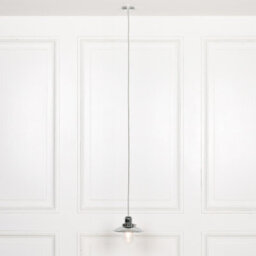 Contemporary Hanging Fisherman Lantern Style Pendant Chrome Finish Ceiling Light - thumbnail 3