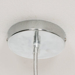 Contemporary Hanging Fisherman Lantern Style Pendant Chrome Finish Ceiling Light - thumbnail 5