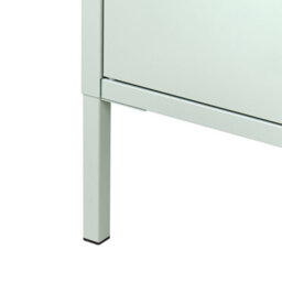 Wyld And Coco Mintgreen Pro 2 Door Sideboard - Industrial Steel Home Office Storage, Matte Mint, W100 X D40 X H65Cm - thumbnail 7