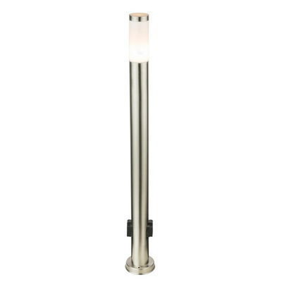 Luminosa Lighting Luminosa Boston Outdoor Bollard Stainless Steel Ip44 1X E27 3000K - image 1