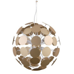 Luminosa Lighting Luminosa Modern Hanging Pendant White, Golden 6 Light , E14 - thumbnail 1