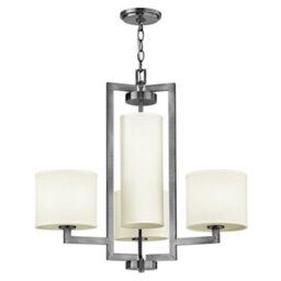 Luminosa Lighting Elstead Hampton 4 Light Multi Arm Ceiling Pendant Chandelier Antique Nickel, E27