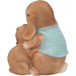 Pelle & Sol Mother And Child Rabbit Statue Garden Ornaments - Resin Outdoor Indoor Garden Decor -  170 X 120 X 200 mm - thumbnail 7