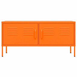 Berkfield Tv Cabinet Orange 105X35X50 Cm Steel - thumbnail 3